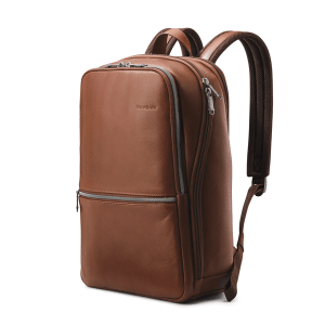 SAMSONITE CLASSIC LEATHER SLIM BACKPACK